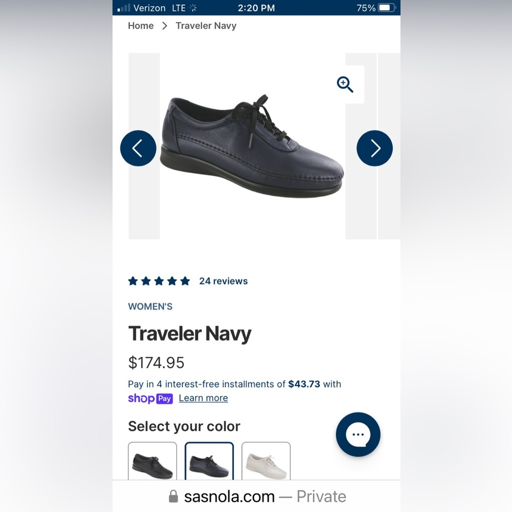 SAS Navy Traveler Loafer
